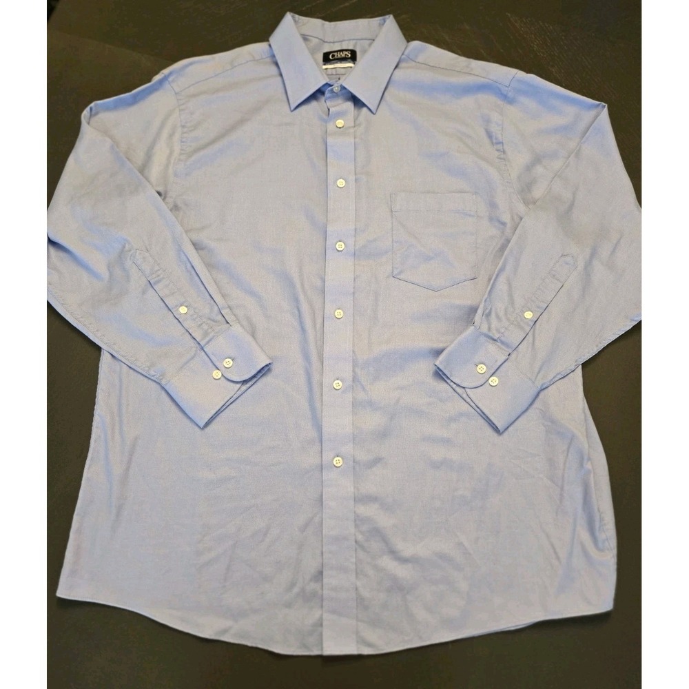 Chaps Stretch Collar/ Wrinkle Free Long Sleeve Button Down Pocket Shirt